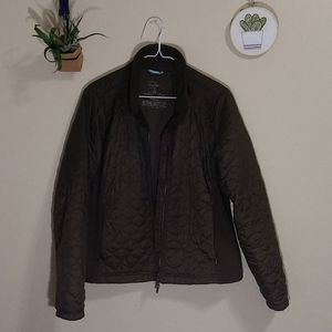 Brown quilted jacket